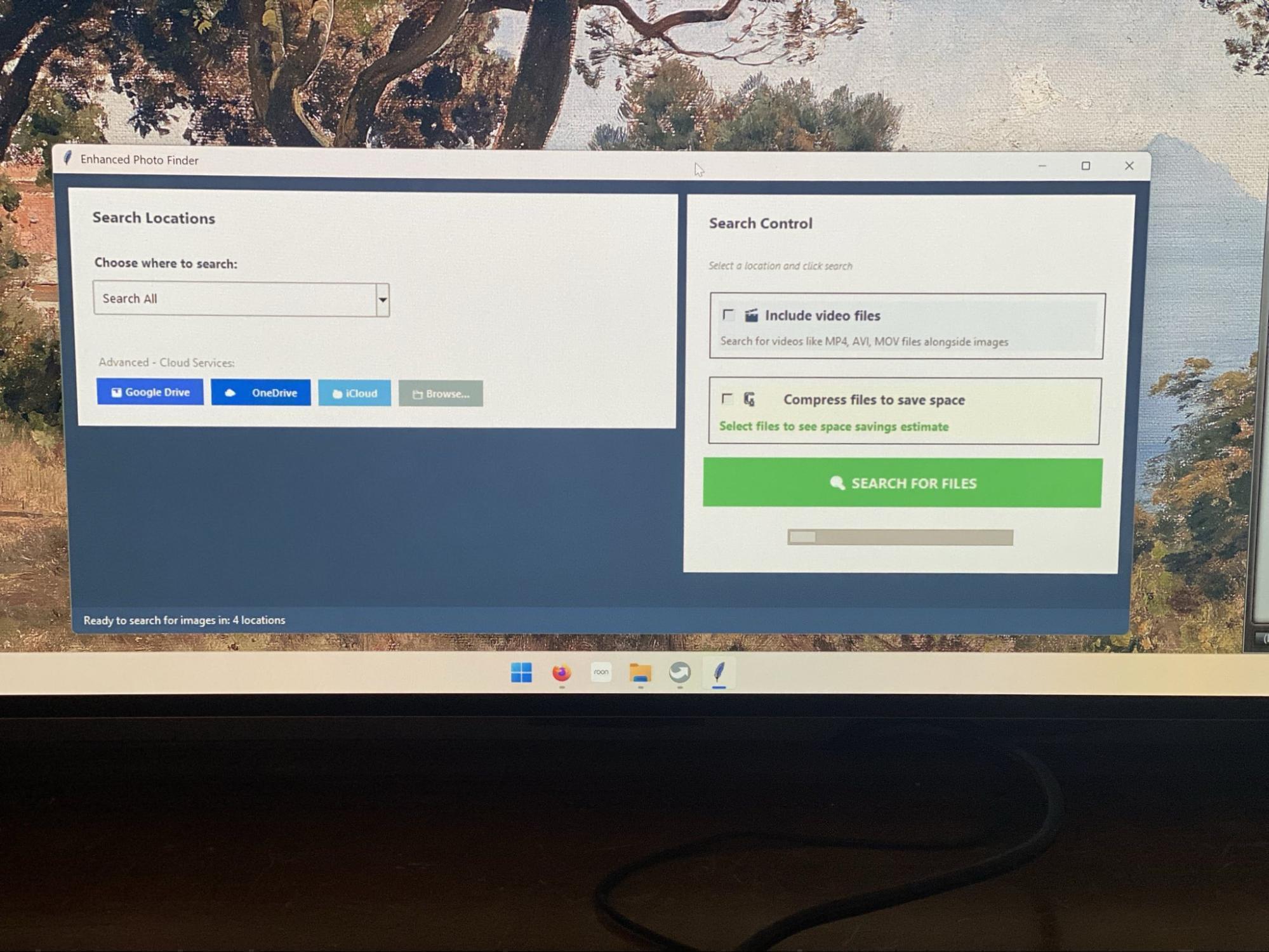 Smart Stick searching for lost photos